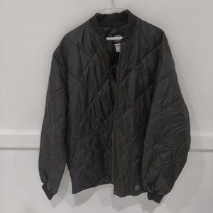 USED DEFECT Polar King By Key Men's Quilted Light Jacket Black Size MT $70 BB336